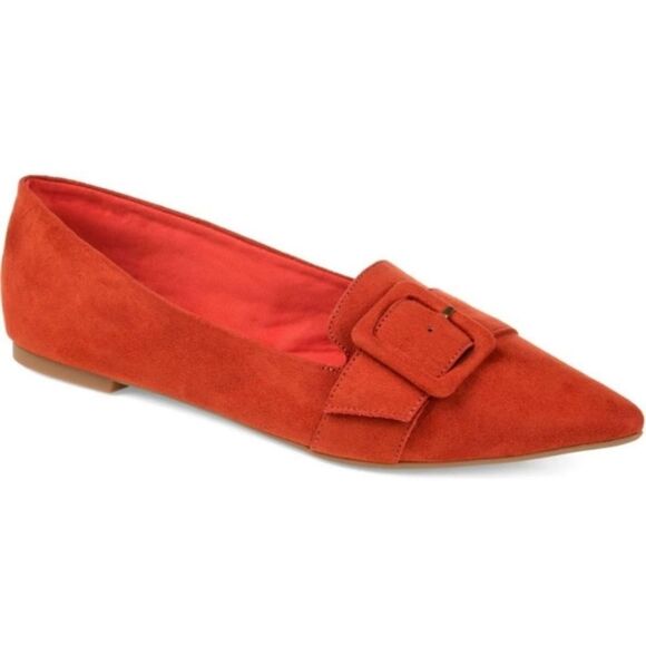 New Journee Collection Audrey Velvet Flat Loafer 7.5 NWOB - Picture 1 of 4